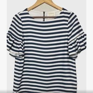 Sail to sable navy/white striped SS shirt SizeS